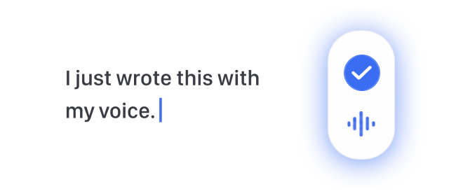 Voice typing example